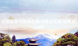 流量运营专员岗位面试题及答案(经典版).pdfVIP