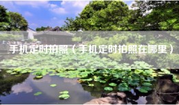 手机定时拍照（手机定时拍照在哪里）