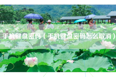 手机键盘密码（手机键盘密码怎么取消）