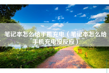笔记本怎么给手机充电（笔记本怎么给手机充电没反应）