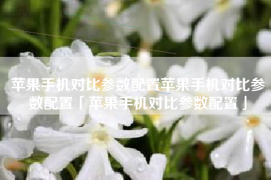 苹果手机对比参数配置苹果手机对比参数配置「苹果手机对比参数配置」